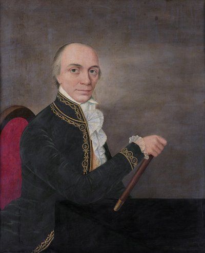 Portret van Joannes Siberg (1740-1817) door Unbekannt Unbekannt